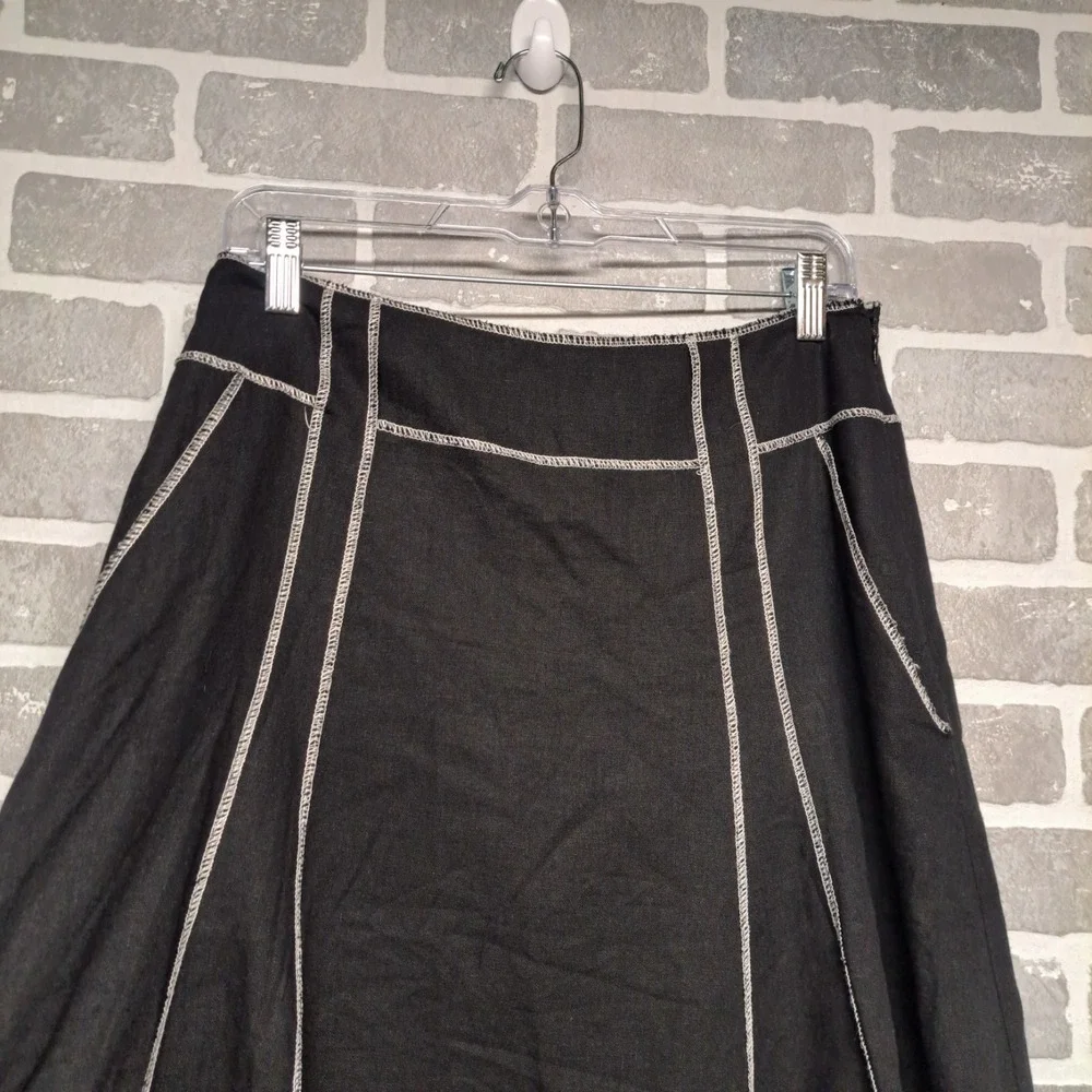 Mark Shale‎ Womens Midi Black and White Vintage Style Skirt Size 6